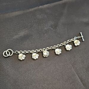 Silver Paw Charm Bracelet 8 Inches